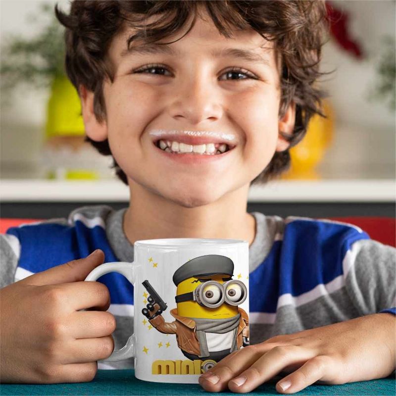 Casa si Gradina - Bucatarie si vesela - Cani si pahare - Cani si cesti - Cana Minions Detective Noir Despicable, alba, 330ml - Infinity.ro
