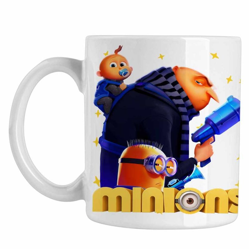 Casa si Gradina - Bucatarie si vesela - Cani si pahare - Cani si cesti - Cana Despicable Minions Misiune, alba, 330ml - Infinity.ro
