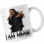 Casa si Gradina - Bucatarie si vesela - Cani si pahare - Cani si cesti - Cana Playboi Carti I am Music, alba, 330ml - Infinity.ro