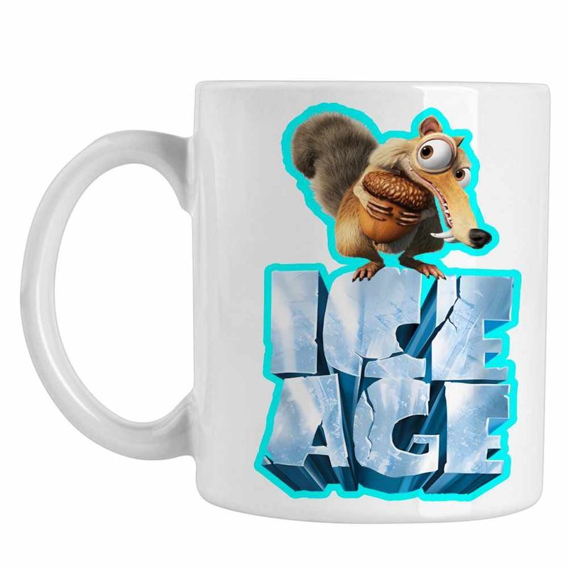 Casa si Gradina - Bucatarie si vesela - Cani si pahare - Cani si cesti - Cana Ice Age Scrat Mood, alba, 330ml - Infinity.ro