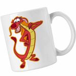 Casa si Gradina - Bucatarie si vesela - Cani si pahare - Cani si cesti - Cana Mulan Mushu Dragon, alba, 330ml - Infinity.ro