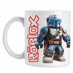 Casa si Gradina - Bucatarie si vesela - Cani si pahare - Cani si cesti - Cana Roblox Mandalorian Star Wars, alba, 330ml - Infinity.ro