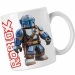 Casa si Gradina - Bucatarie si vesela - Cani si pahare - Cani si cesti - Cana Roblox Mandalorian Star Wars, alba, 330ml - Infinity.ro