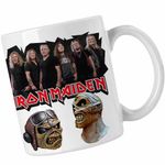 Casa si Gradina - Bucatarie si vesela - Cani si pahare - Cani si cesti - Cana Iron Maiden Run to the Hills, alba, 330ml - Infinity.ro