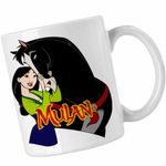 Casa si Gradina - Bucatarie si vesela - Cani si pahare - Cani si cesti - Cana Mulan Khan Cal, alba, 330ml - Infinity.ro