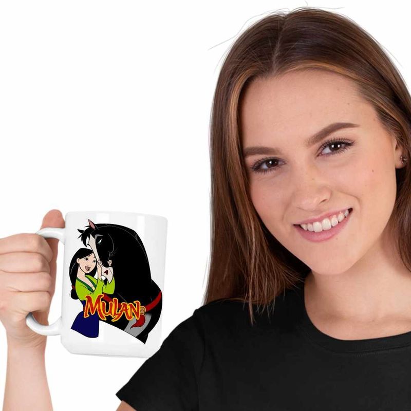 Casa si Gradina - Bucatarie si vesela - Cani si pahare - Cani si cesti - Cana Mulan Khan Cal, alba, 330ml - Infinity.ro