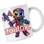 Casa si Gradina - Bucatarie si vesela - Cani si pahare - Cani si cesti - Cana Roblox Gamer, alba, 330ml - Infinity.ro