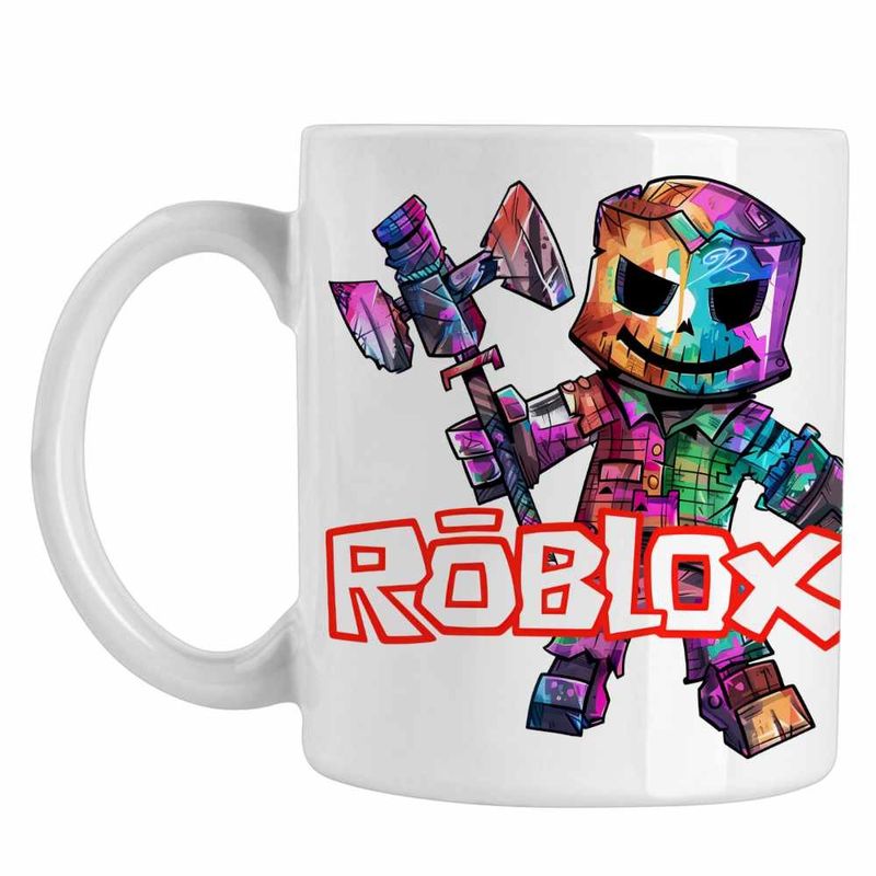 Casa si Gradina - Bucatarie si vesela - Cani si pahare - Cani si cesti - Cana Roblox Gamer, alba, 330ml - Infinity.ro