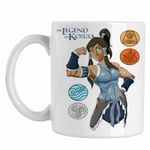 Casa si Gradina - Bucatarie si vesela - Cani si pahare - Cani si cesti - Cana Avatar Legenda lui Korra Cele 4 Elemente, alba, 330ml - Infinity.ro