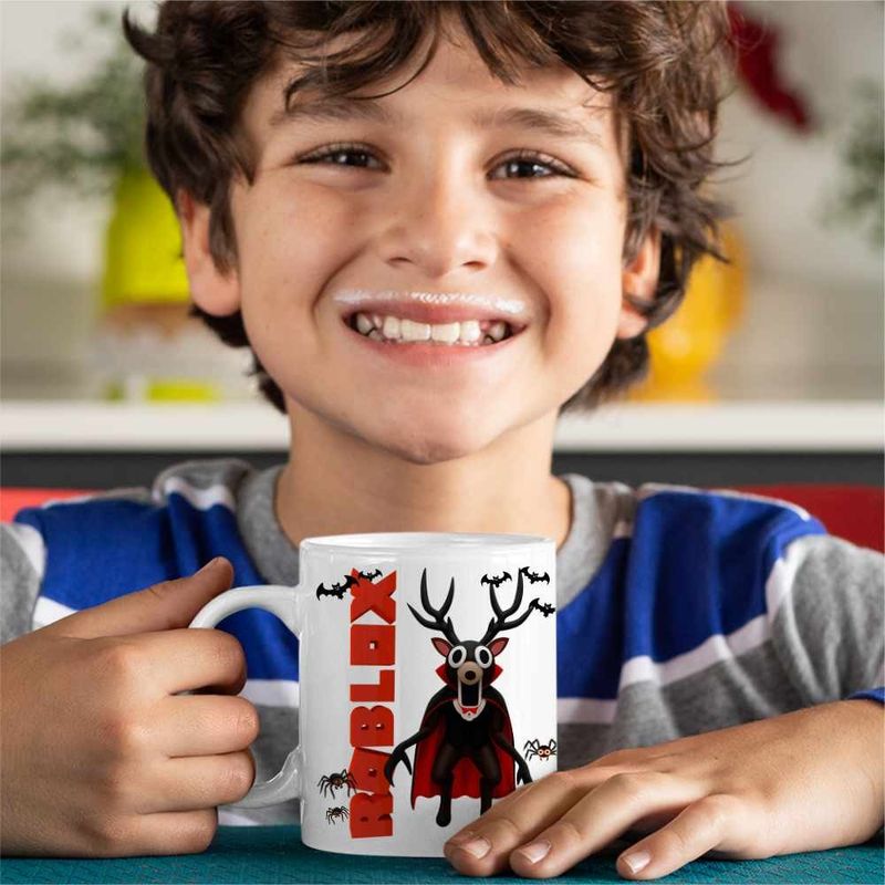 Casa si Gradina - Bucatarie si vesela - Cani si pahare - Cani si cesti - Cana 99 Nights Dracula Roblox, alba, 330ml - Infinity.ro
