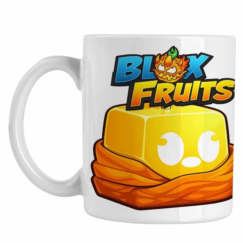 Casa si Gradina - Bucatarie si vesela - Cani si pahare - Cani si cesti - Cana Blox Fruits Buddha Fruit Roblox Fructe, alba, 330ml - Infinity.ro