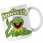 Casa si Gradina - Bucatarie si vesela - Cani si pahare - Cani si cesti - Cana Kermit the Frog The Muppets, alba, 330ml - Infinity.ro