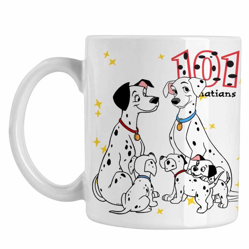 Casa si Gradina - Bucatarie si vesela - Cani si pahare - Cani si cesti - Cana 101 Dalmatieni Pongo Perdita Aventuri, alba, 330ml - Infinity.ro