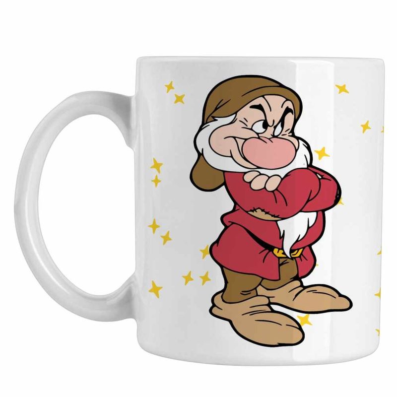 Casa si Gradina - Bucatarie si vesela - Cani si pahare - Cani si cesti - Cana Alba ca Zapada Piticul Morocanos, alba, 330ml - Infinity.ro