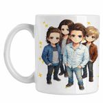 Casa si Gradina - Bucatarie si vesela - Cani si pahare - Cani si cesti - Cana Kaleo Chibi Cartoon, alba, 330ml - Infinity.ro