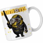 Casa si Gradina - Bucatarie si vesela - Cani si pahare - Cani si cesti - Cana Minions Terminator Biker Despicable, alba, 330ml - Infinity.ro