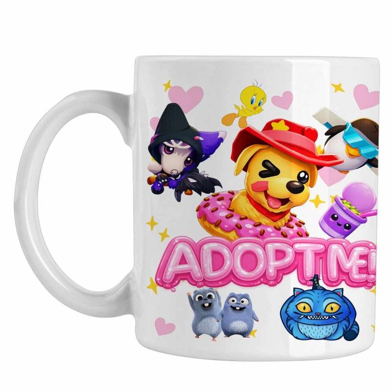 Casa si Gradina - Bucatarie si vesela - Cani si pahare - Cani si cesti - Cana Roblox Adopt Me Puppy, alba, 330ml - Infinity.ro