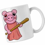Casa si Gradina - Bucatarie si vesela - Cani si pahare - Cani si cesti - Cana Roblox Piggy Pigy, alba, 330ml - Infinity.ro