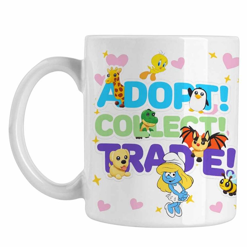 Casa si Gradina - Bucatarie si vesela - Cani si pahare - Cani si cesti - Cana Adopt Me Roblox Game, alba, 330ml - Infinity.ro