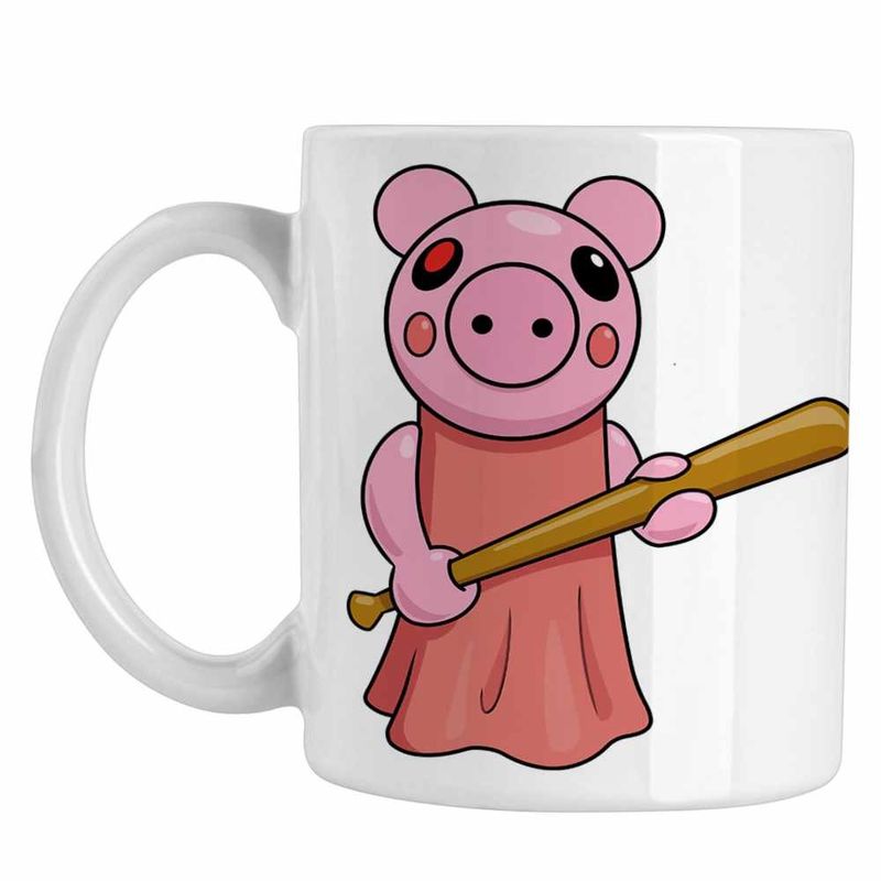 Casa si Gradina - Bucatarie si vesela - Cani si pahare - Cani si cesti - Cana Roblox Piggy Pigy, alba, 330ml - Infinity.ro