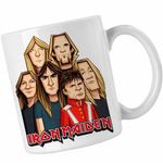 Casa si Gradina - Bucatarie si vesela - Cani si pahare - Cani si cesti - Cana Iron Maiden Cartoon Heavy Metal, alba, 330ml - Infinity.ro
