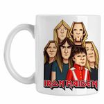 Casa si Gradina - Bucatarie si vesela - Cani si pahare - Cani si cesti - Cana Iron Maiden Cartoon Heavy Metal, alba, 330ml - Infinity.ro