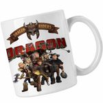 Casa si Gradina - Bucatarie si vesela - Cani si pahare - Cani si cesti - Cana How to train your dragon, alba, 330ml - Infinity.ro