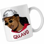 Casa si Gradina - Bucatarie si vesela - Cani si pahare - Cani si cesti - Cana Quavo Culture Trap Rap Music, alba, 330ml - Infinity.ro