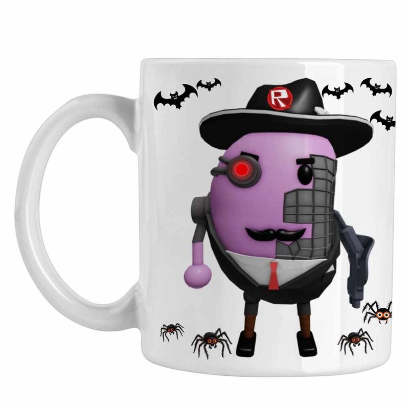 Casa si Gradina - Bucatarie si vesela - Cani si pahare - Cani si cesti - Cana Mr P Roblox Piggy Pigy, alba, 330ml - Infinity.ro