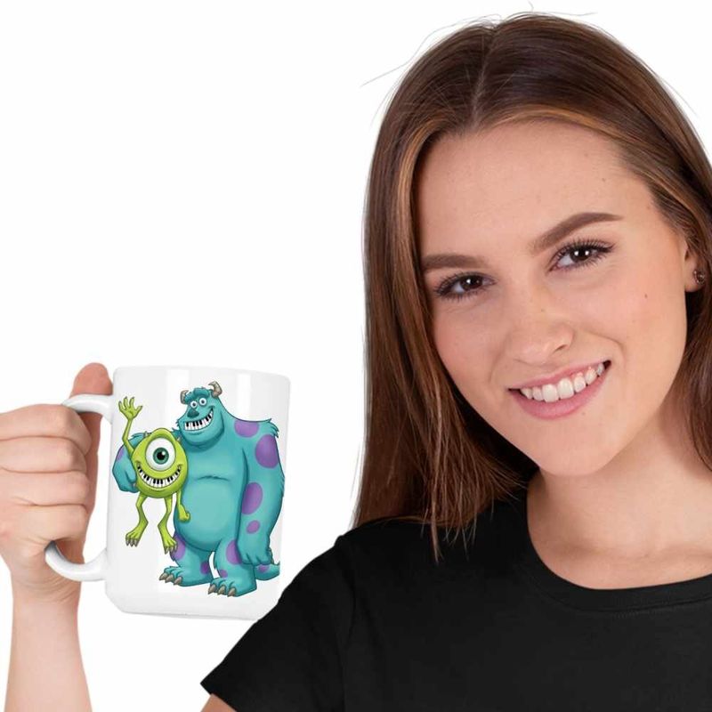 Casa si Gradina - Bucatarie si vesela - Cani si pahare - Cani si cesti - Cana James Mike Monsters Univesity, alba, 330ml - Infinity.ro