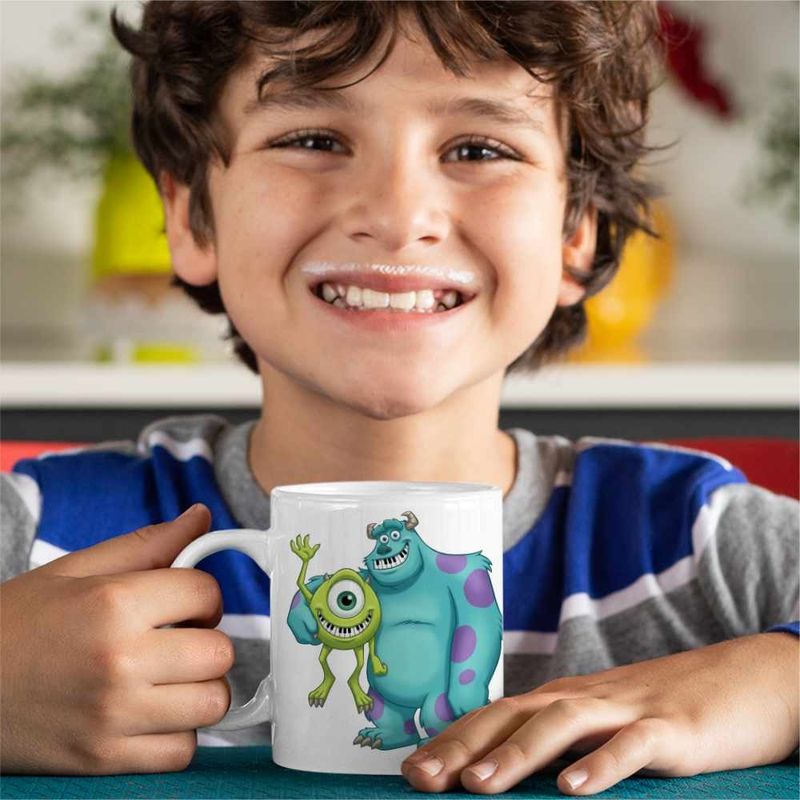 Casa si Gradina - Bucatarie si vesela - Cani si pahare - Cani si cesti - Cana James Mike Monsters Univesity, alba, 330ml - Infinity.ro