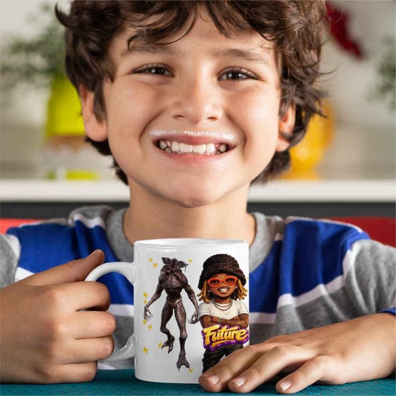 Casa si Gradina - Bucatarie si vesela - Cani si pahare - Cani si cesti - Cana Future Rapper Chibi, alba, 330ml - Infinity.ro