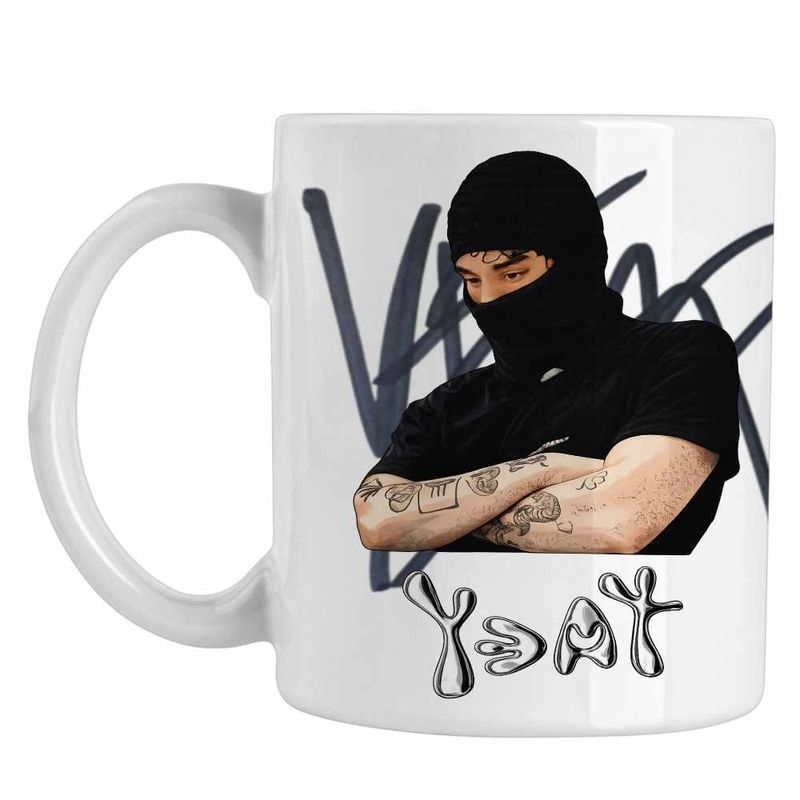Casa si Gradina - Bucatarie si vesela - Cani si pahare - Cani si cesti - Cana Yeat Twizzy Rich Hip Hop Vibe, alba, 330ml - Infinity.ro