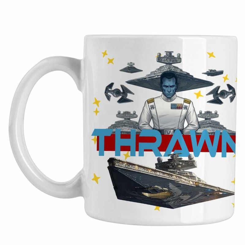 Casa si Gradina - Bucatarie si vesela - Cani si pahare - Cani si cesti - Cana Grand Admiral Thrawn Star Wars Battleship, alba, 330ml - Infinity.ro