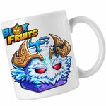Casa si Gradina - Bucatarie si vesela - Cani si pahare - Cani si cesti - Cana Blox Fruits Yeti Fruit Roblox Fructe, alba, 330ml - Infinity.ro
