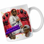 Casa si Gradina - Bucatarie si vesela - Cani si pahare - Cani si cesti - Cana Future Squid Game Rapper, alba, 330ml - Infinity.ro