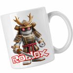 Casa si Gradina - Bucatarie si vesela - Cani si pahare - Cani si cesti - Cana Roblox Samurai, alba, 330ml - Infinity.ro