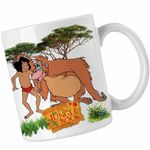 Casa si Gradina - Bucatarie si vesela - Cani si pahare - Cani si cesti - Cana Cartea Junglei Mowgli King Louie, alba, 330ml - Infinity.ro