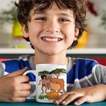 Casa si Gradina - Bucatarie si vesela - Cani si pahare - Cani si cesti - Cana Cartea Junglei Mowgli King Louie, alba, 330ml - Infinity.ro