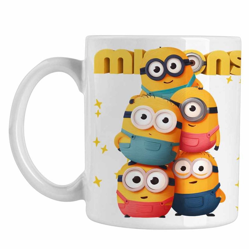 Casa si Gradina - Bucatarie si vesela - Cani si pahare - Cani si cesti - Cana Minions Despicable Minioni, alba, 330ml - Infinity.ro