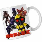 Casa si Gradina - Bucatarie si vesela - Cani si pahare - Cani si cesti - Cana Tio Torcher Roblox Piggy, alba, 330ml - Infinity.ro