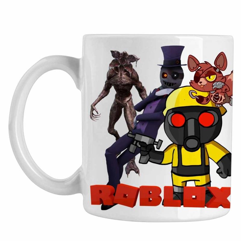 Casa si Gradina - Bucatarie si vesela - Cani si pahare - Cani si cesti - Cana Tio Torcher Roblox Piggy, alba, 330ml - Infinity.ro
