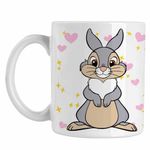 Casa si Gradina - Bucatarie si vesela - Cani si pahare - Cani si cesti - Cana Iepuras Thumper Bambi Dragut, alba, 330ml - Infinity.ro
