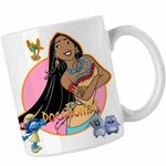 Casa si Gradina - Bucatarie si vesela - Cani si pahare - Cani si cesti - Cana Pocahontas Native American, alba, 330ml - Infinity.ro