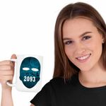 Casa si Gradina - Bucatarie si vesela - Cani si pahare - Cani si cesti - Cana Yeat Party 2093 Trap Vibe, alba, 330ml - Infinity.ro