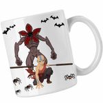 Casa si Gradina - Bucatarie si vesela - Cani si pahare - Cani si cesti - Cana Avatar Stranger Things Demogorgon Upside Down, alba, 330ml - Infinity.ro