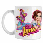 Casa si Gradina - Bucatarie si vesela - Cani si pahare - Cani si cesti - Cana Soy Luna Patine Karol Sevilla, alba, 330ml - Infinity.ro