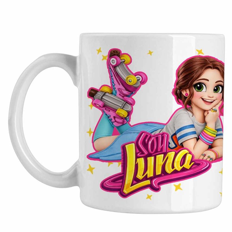 Casa si Gradina - Bucatarie si vesela - Cani si pahare - Cani si cesti - Cana Soy Luna Patine Karol Sevilla, alba, 330ml - Infinity.ro