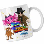 Casa si Gradina - Bucatarie si vesela - Cani si pahare - Cani si cesti - Cana Steal a Brainrot Matteo Roblox Meme, alba, 330ml - Infinity.ro