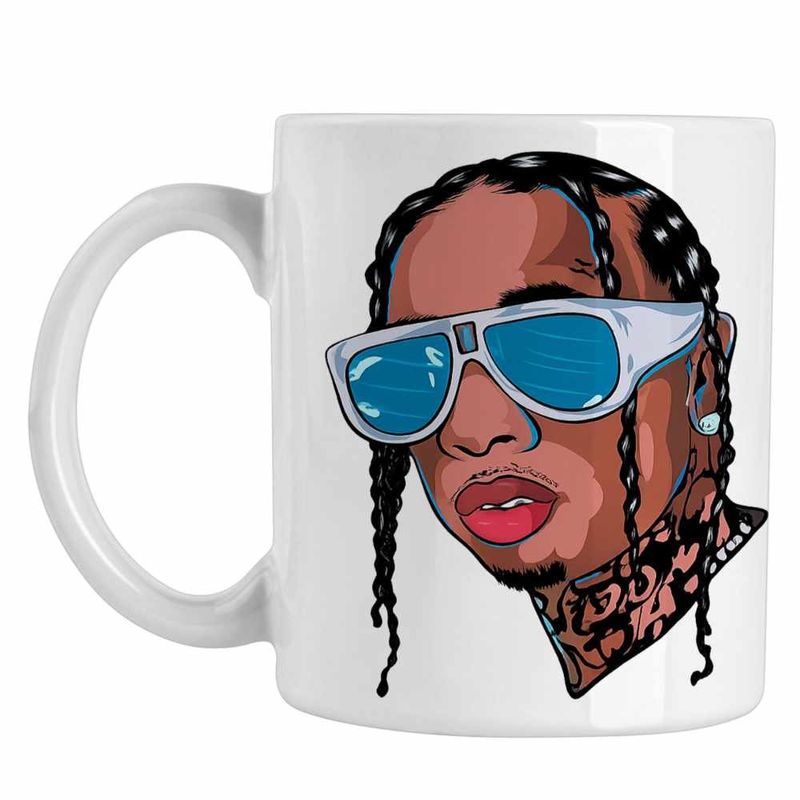 Casa si Gradina - Bucatarie si vesela - Cani si pahare - Cani si cesti - Cana Tyga Hip Hop Vibe, alba, 330ml - Infinity.ro